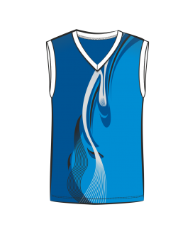 Майка 207 мужская без рукавов расцветка3 синяя